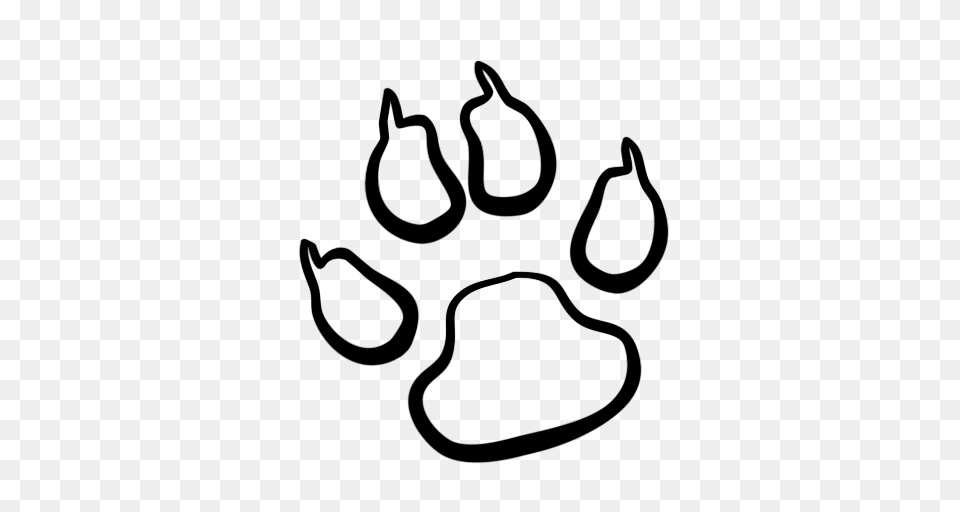 Paw Print Outline, First Aid, Stencil, Symbol Free Png