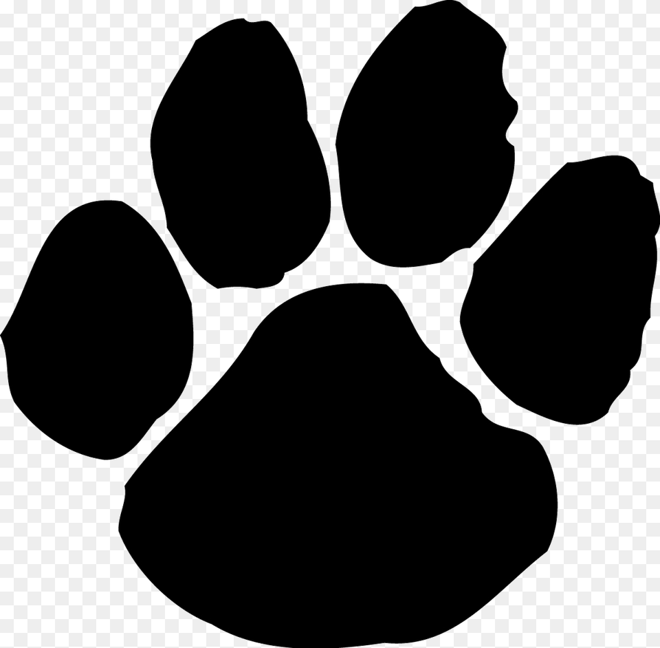 Paw Print Tattoos On Dog Prints Scroll Clipart Panther Paw Print, Silhouette, Accessories, Formal Wear, Tie Free Png