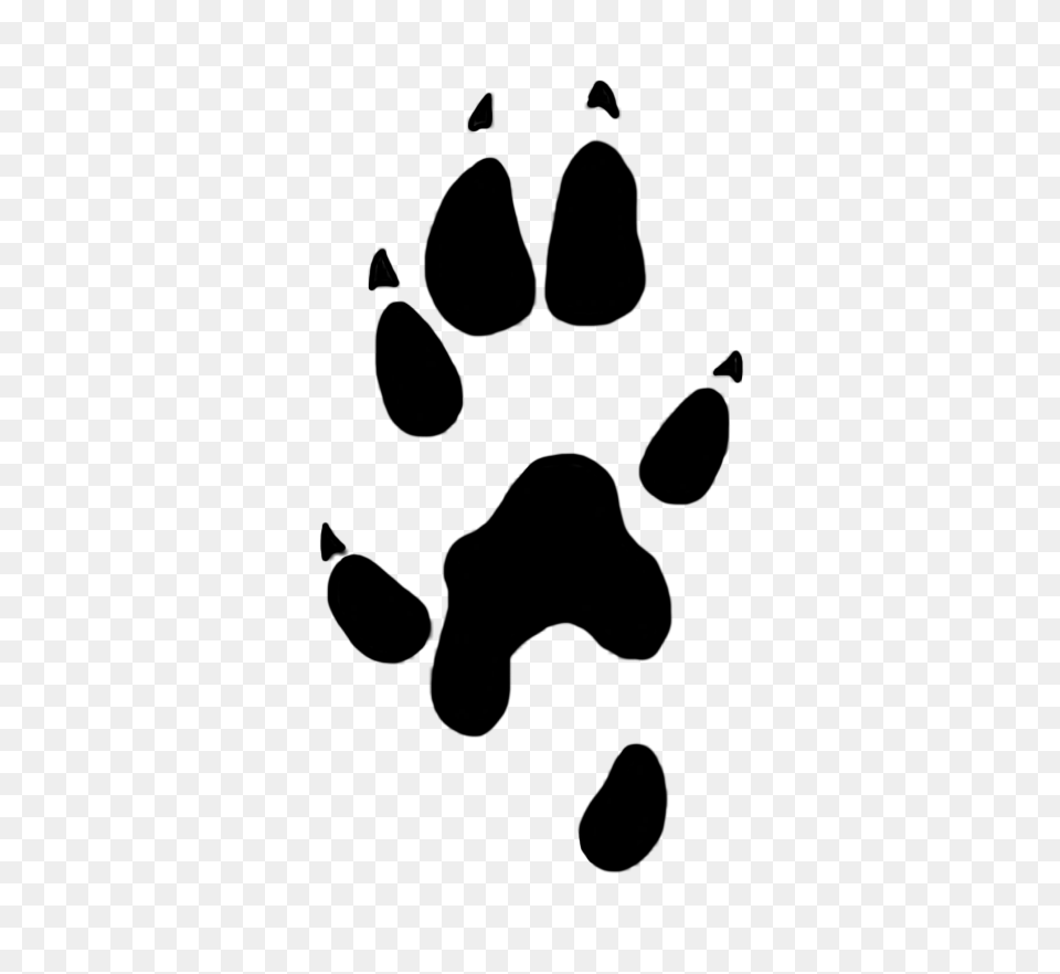 Paw Prints Clipart, Silhouette Png