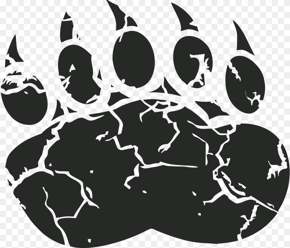 Paw Prints Clipart, Green, Electronics, Hardware, Face Free Png
