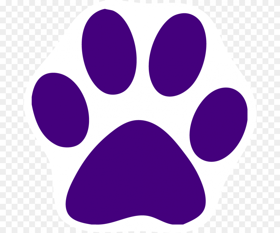 Paw Prints Clipart, Purple, Home Decor Png