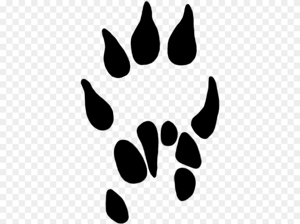 Paw Prints Clipart Svg Library Mole Paw Print, Electronics, Hardware, Headphones Free Png