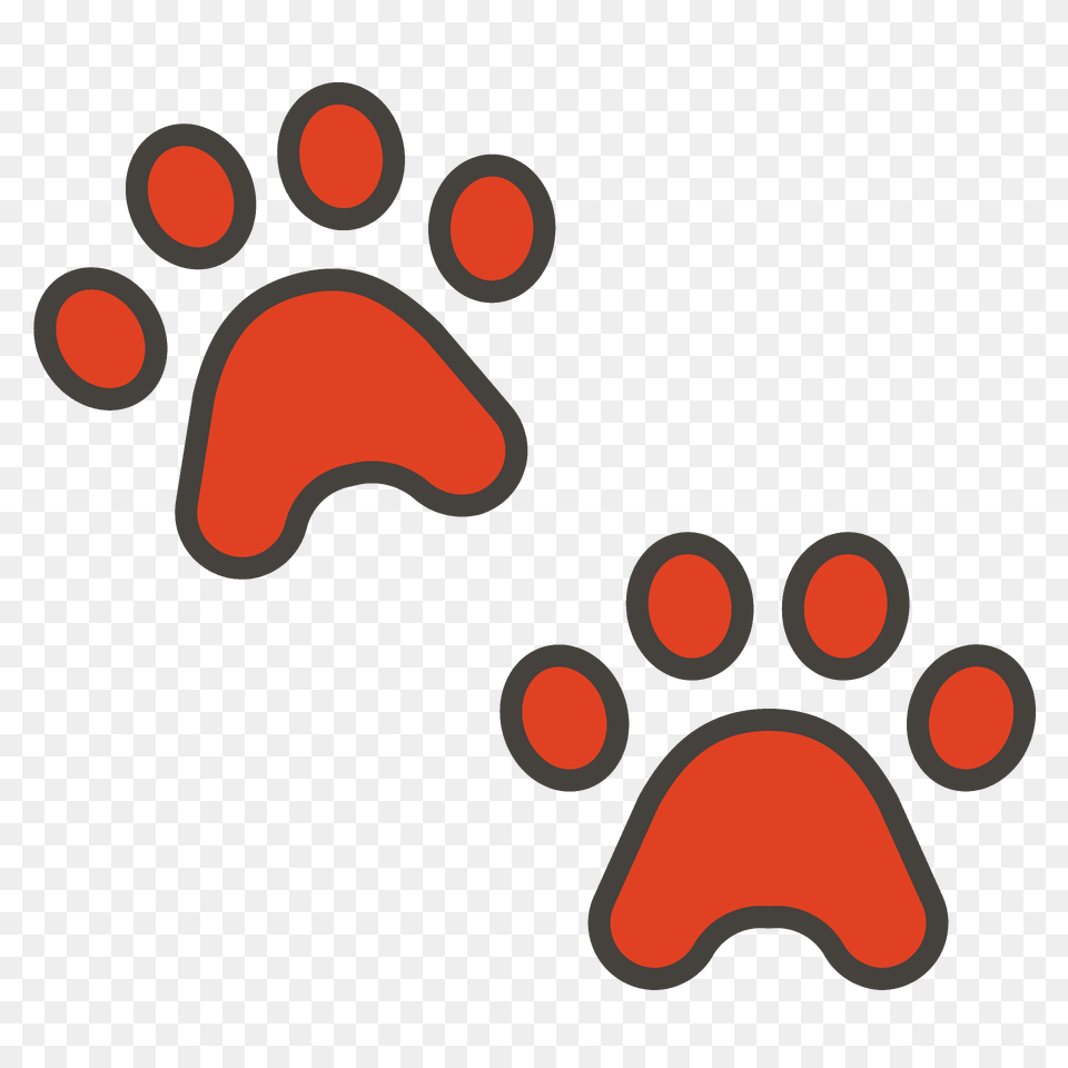 Paw Prints Emoji Clipart, Pattern Free Transparent Png