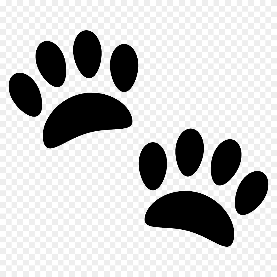 Paw Prints Emoji Clipart, Footprint Free Png