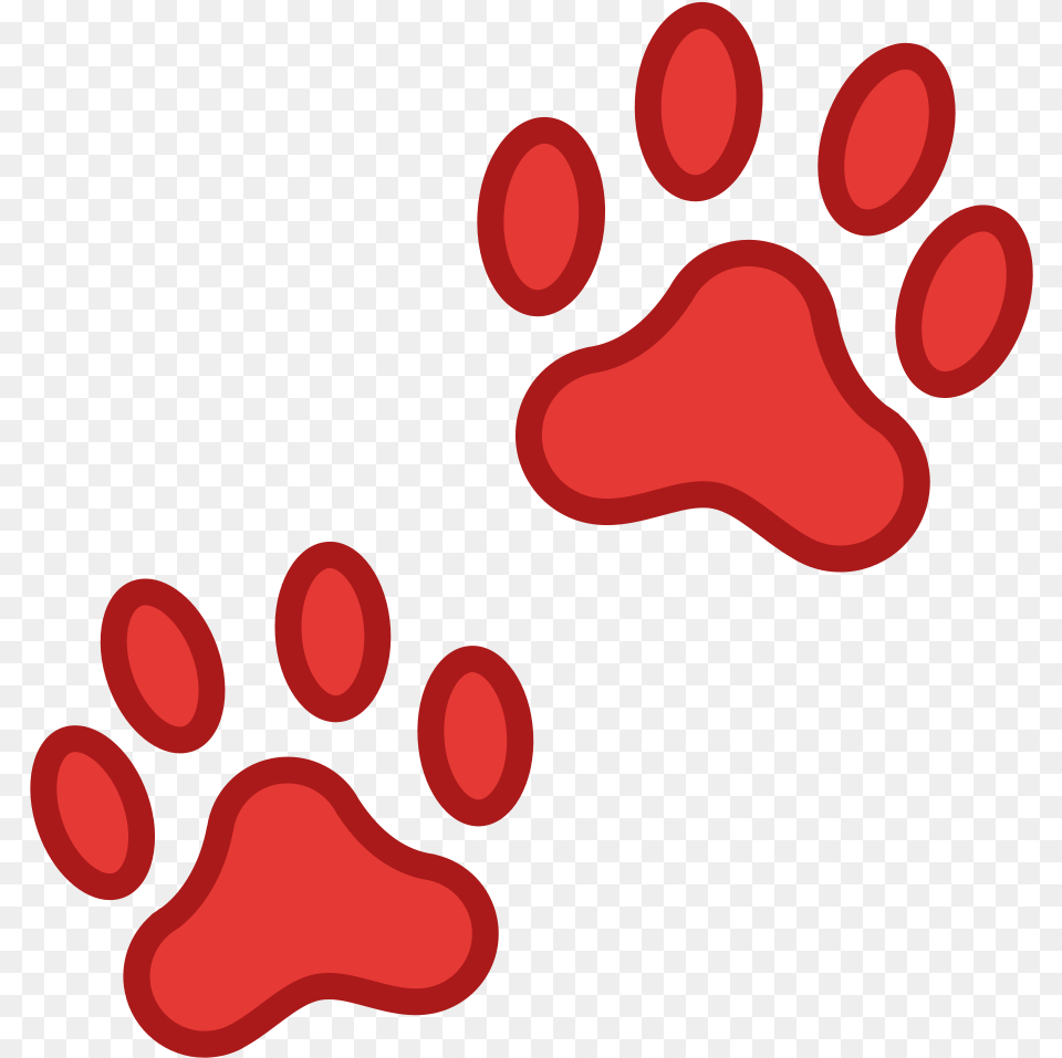 Paw Prints Icon Paw Icon, Food, Ketchup Free Png Download