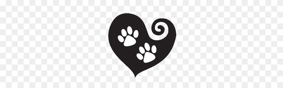 Paw Prints In The Sand Animal Rescue, Stencil, Heart Free Png Download