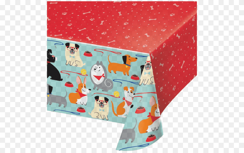 Pawesome Dog Party Table Cover Dog Birthday Party Decorations, Animal, Canine, Mammal, Pet Free Png
