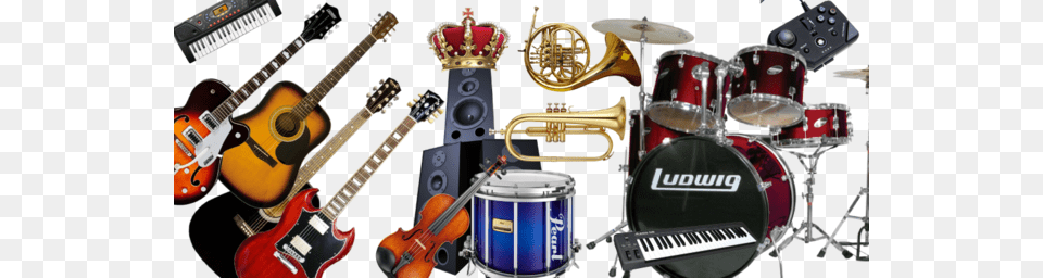 Pawn Your Musical Instrument Pawn Guitars Ludwig Accent Combo 5 Piece Drum Set Wine, Guitar, Musical Instrument, Violin, Electronics Free Png Download