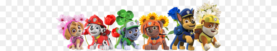 Pawpatrol 600x315 Paw Patrol Group Ryder Chase Marshall Rocky Rubble, Baby, Person Free Png