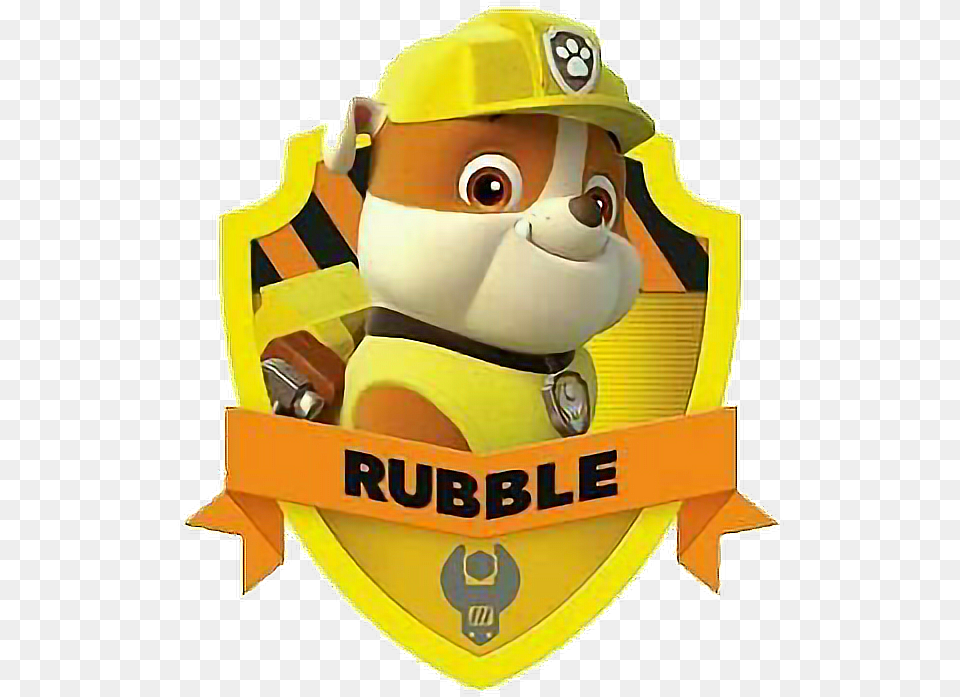 Pawpatrol Rubble Freetoedit Escudos Paw Patrol, Logo Png Image