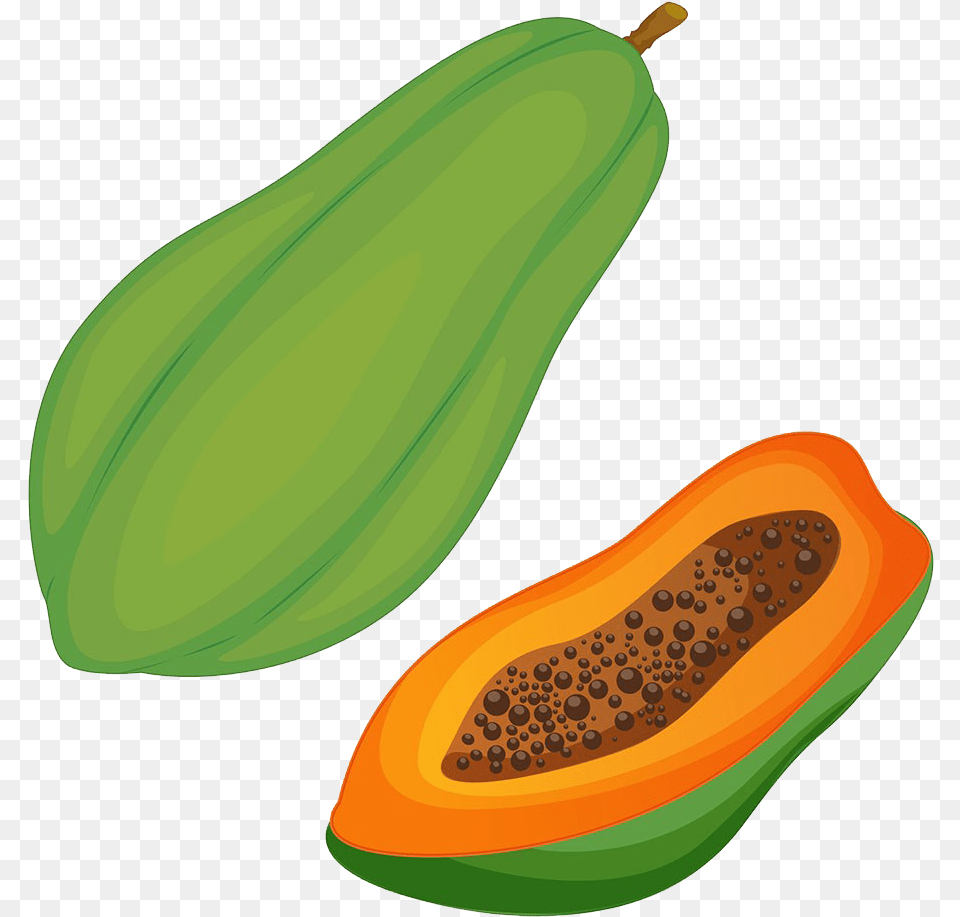 Pawpaw Clip Art Green Papaya Fruit Clip Art, Food, Plant, Produce Free Transparent Png