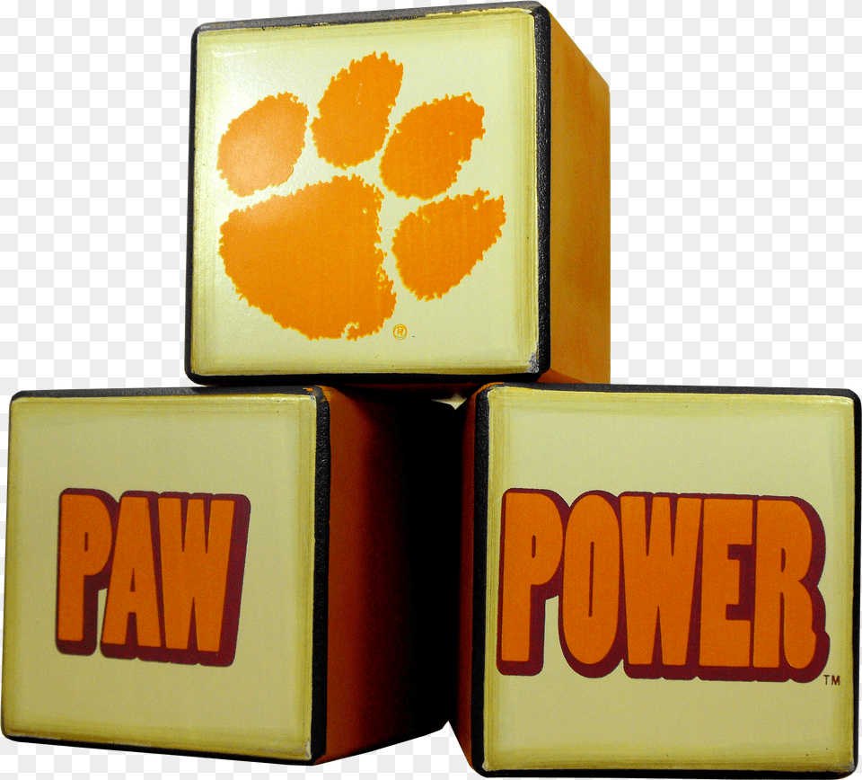 Pawpower Blocks Stacked Clemson Tiger Paw Png