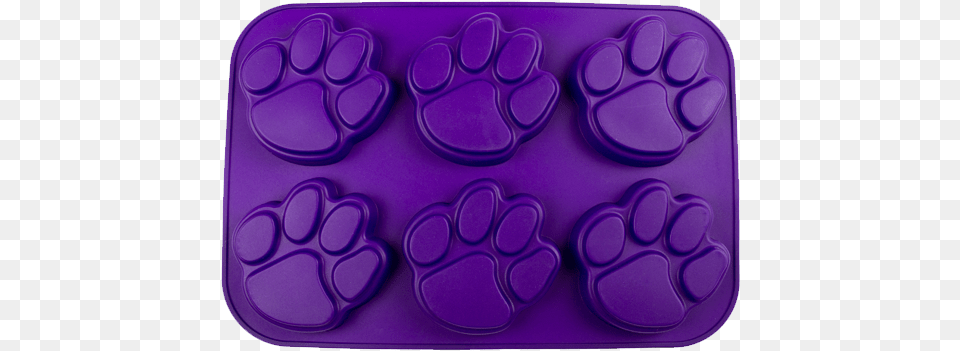 Pawprint Cupcake Or Muffin Pan Purple Silicone Molds, Scissors, Mat, Mousepad Free Png Download