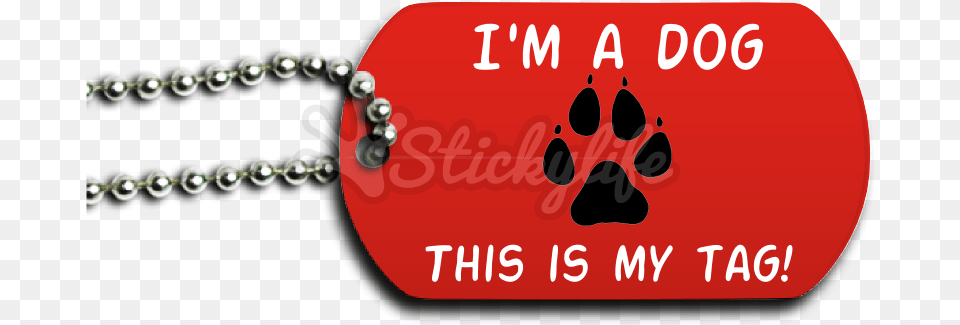 Pawprint Dog Tag Front Label, Accessories Free Png Download