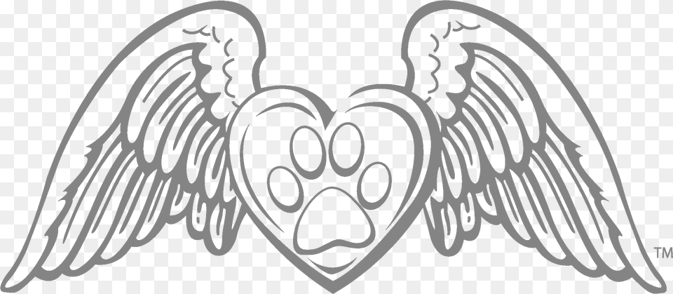 Pawprint Drawing Paw Print Angel Wings, Stencil, Accessories Free Transparent Png