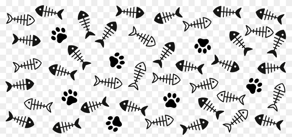 Paws And Fish Art Free Transparent Png