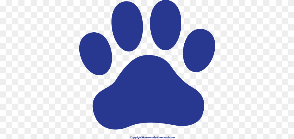 Paws Clipart Logo Blue And White Paw Print, Footprint Png Image