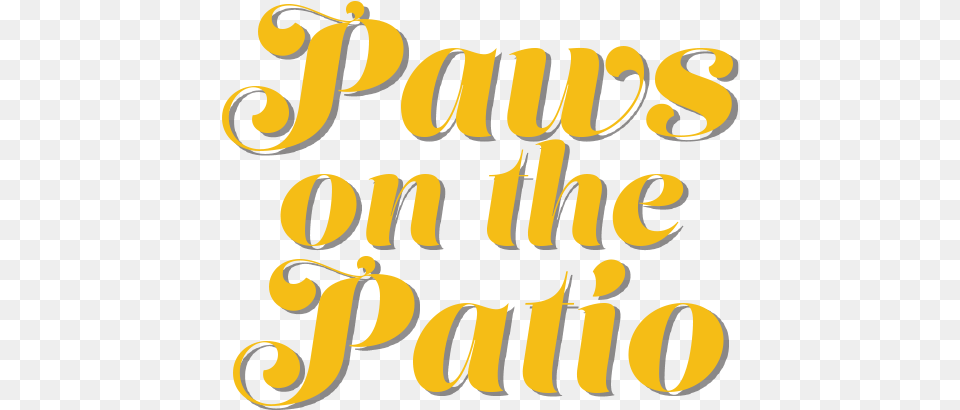 Paws On The Patio Calligraphy, Text, Handwriting, Book, Publication Png Image