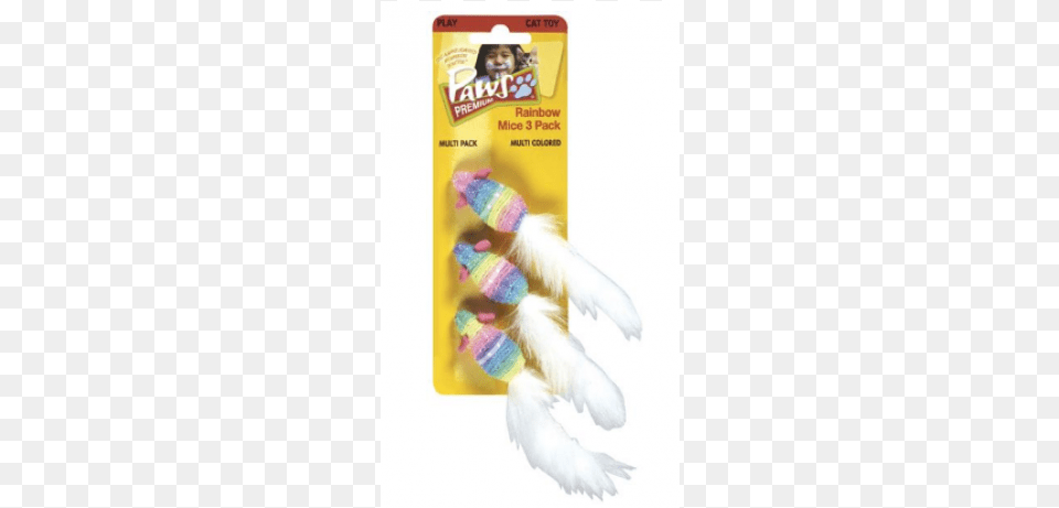 Paws Rainbow Mice Cat Toy Plastic, Brush, Device, Tool, Baby Png