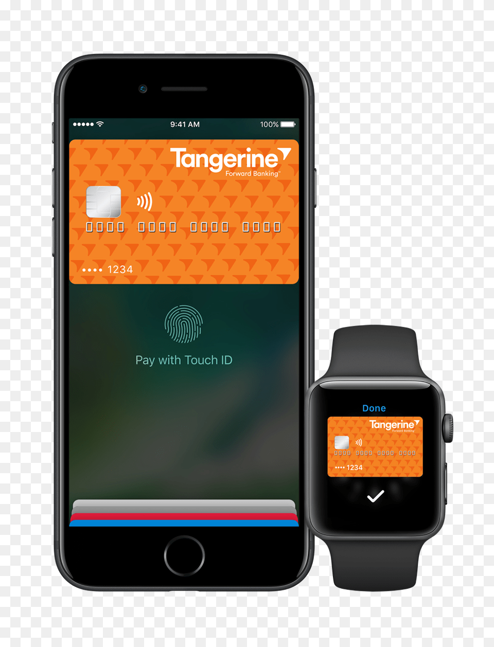Pay Easily With Apple Pay Tangerine, Electronics, Mobile Phone, Phone Free Png Download