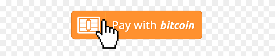 Pay With Bitcoin Button, Text Free Png Download