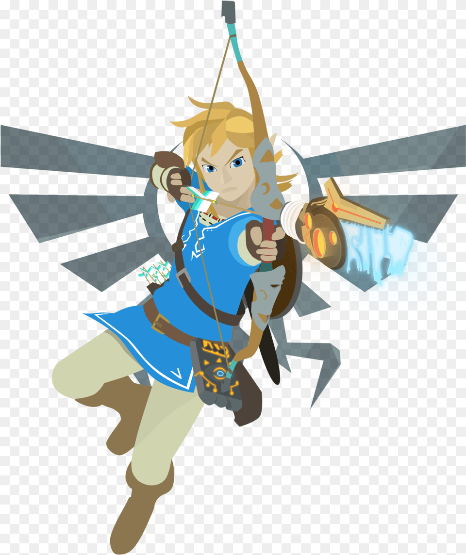 Paya Is Cute Link Loz Breath Of The Wild, Archer, Archery, Bow, Person Png