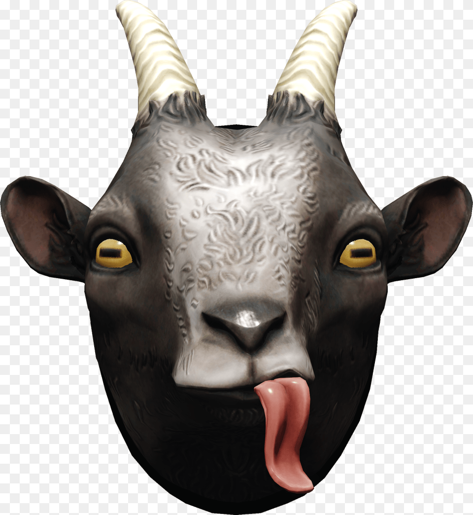 Payday 2 Goat Mask, Livestock, Animal, Mammal, Fish Free Png Download