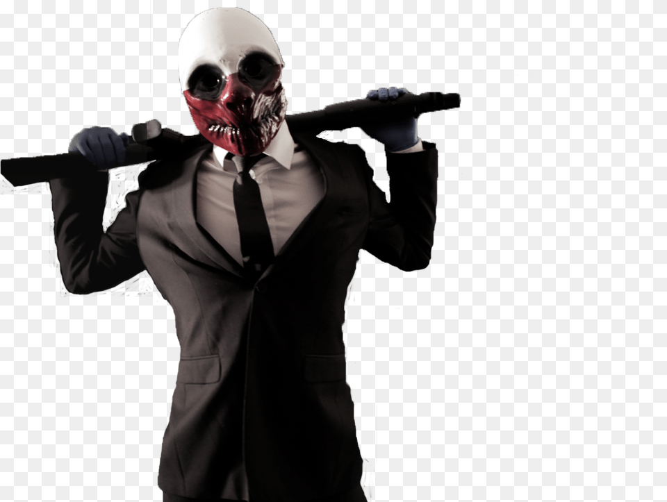 Payday 2 Wolf Payday 2, Formal Wear, Male, Adult, Clothing Png Image