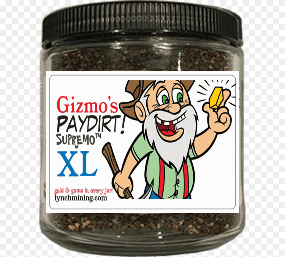 Paydirt Supremo Xl Gold Gems Cartoon, Jar, Baby, Person, Face Free Transparent Png