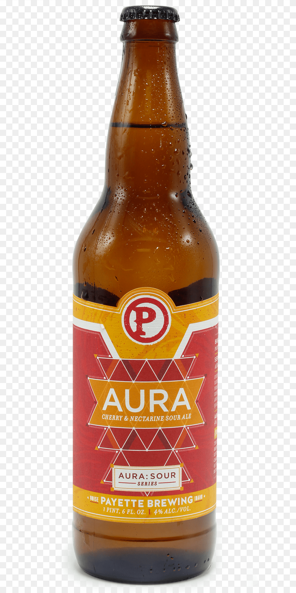 Payettebrewing Auracherryampnectarine Sourale Beer Bottle, Alcohol, Beer Bottle, Beverage, Lager Png Image