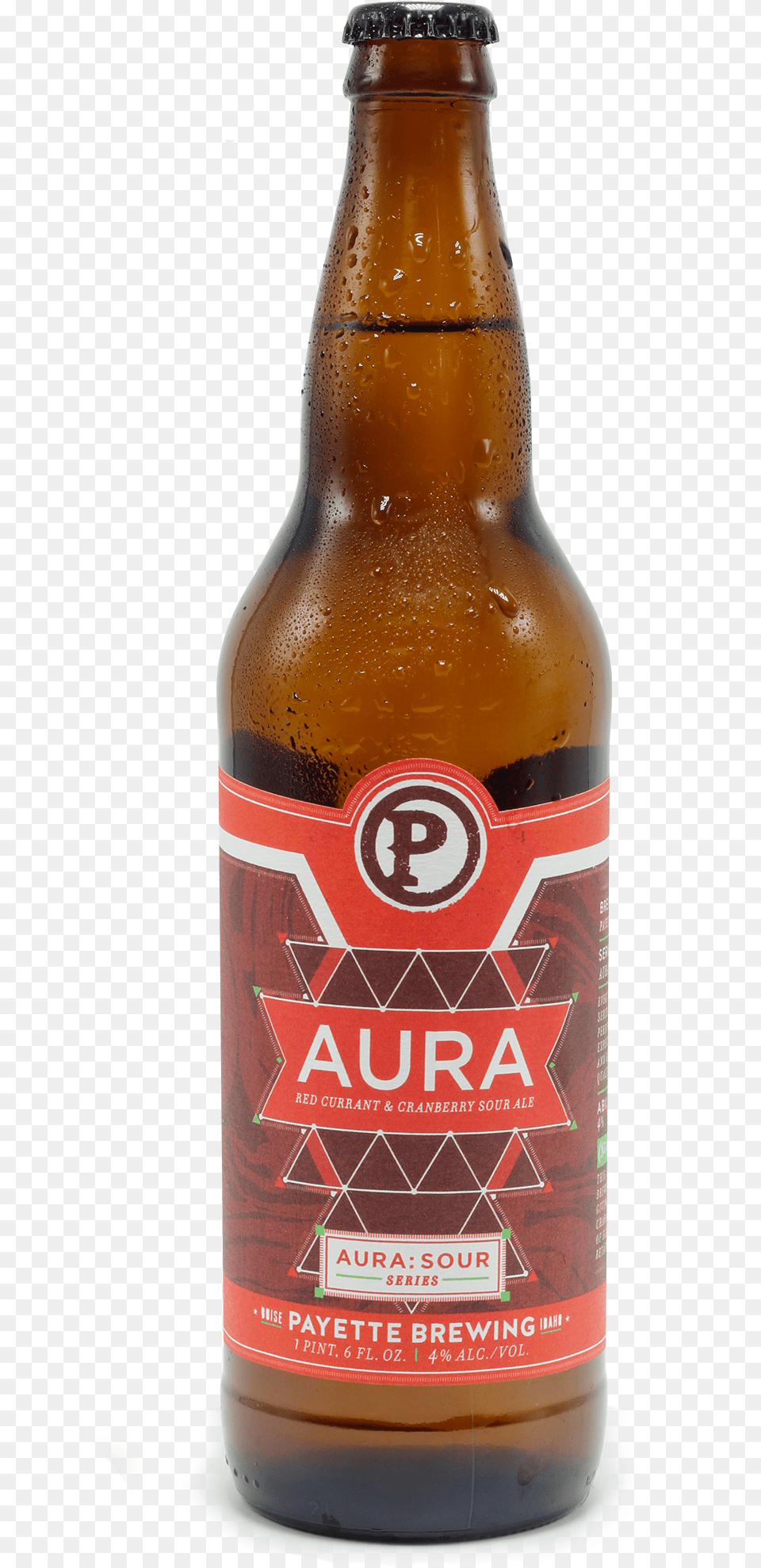 Payettebrewing Auraredcurrantampcranberry Sourale Glass Bottle, Alcohol, Beer, Beer Bottle, Beverage Free Png Download