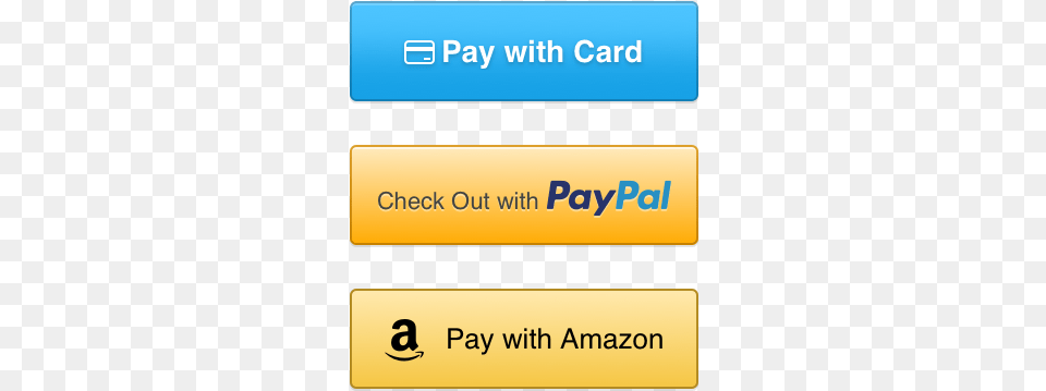 Payment Buttons Credit Debit Card Paypal Amazon Paypal Icon, Text Free Png