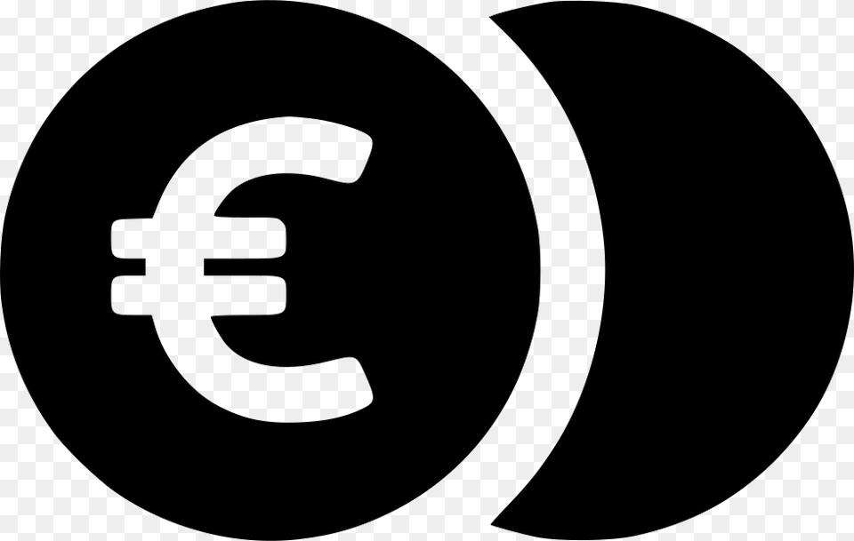 Payment Euro Currency Coins Income Savings Circle, Stencil, Logo, Text, Number Free Png Download