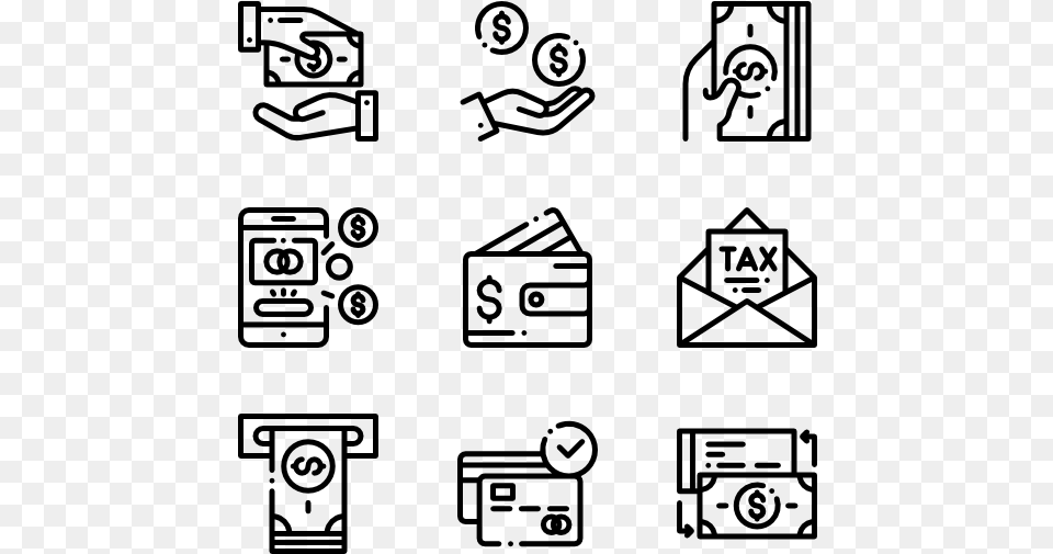 Payment Hobbies Icon, Gray Free Png