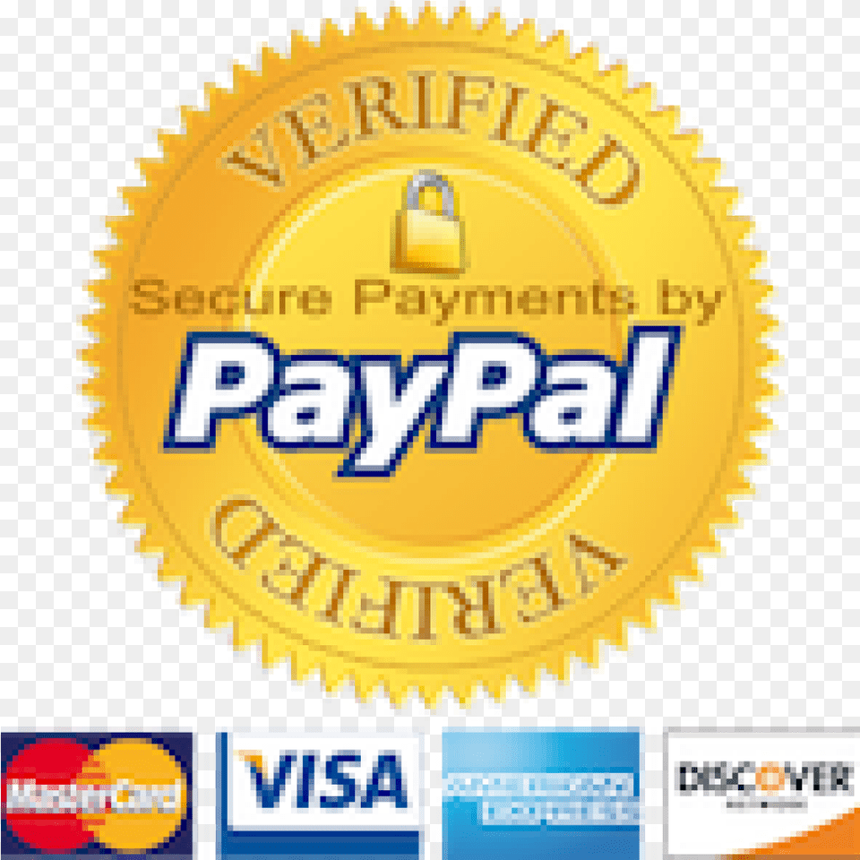 Payment Paypal Logo Label Paypal Verified, Badge, Gold, Symbol, Face Png Image