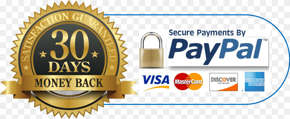 Paypal 30 Day Money Back Guarantee, Logo, Text, License Plate, Transportation Png Image