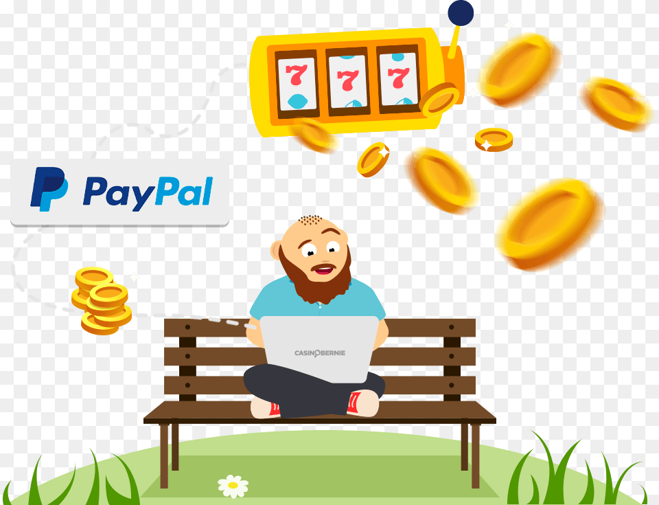 Paypal Casinobernie Illustration, Bench, Furniture, Baby, Person Free Transparent Png