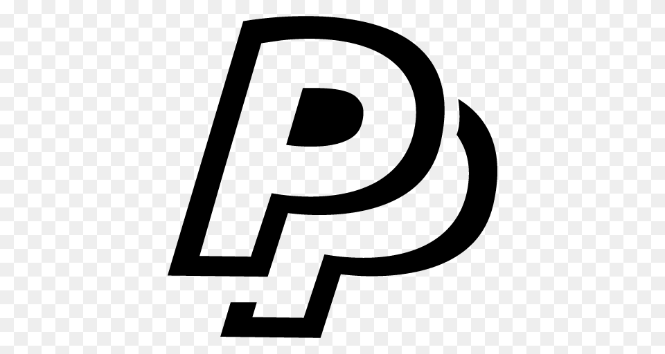 Paypal Icon, Gray Png Image