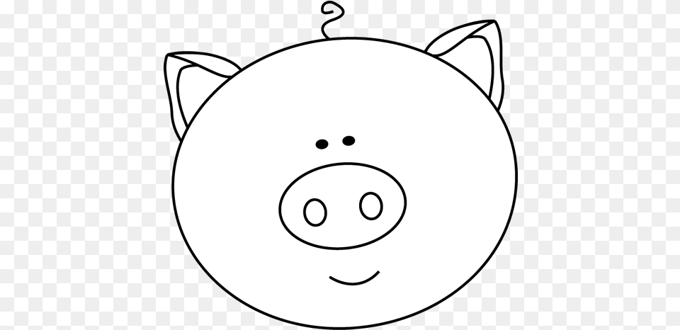 Paypal Icon Clip Art Library Pig Face Clipart Outline, Stencil, Piggy Bank Free Png Download