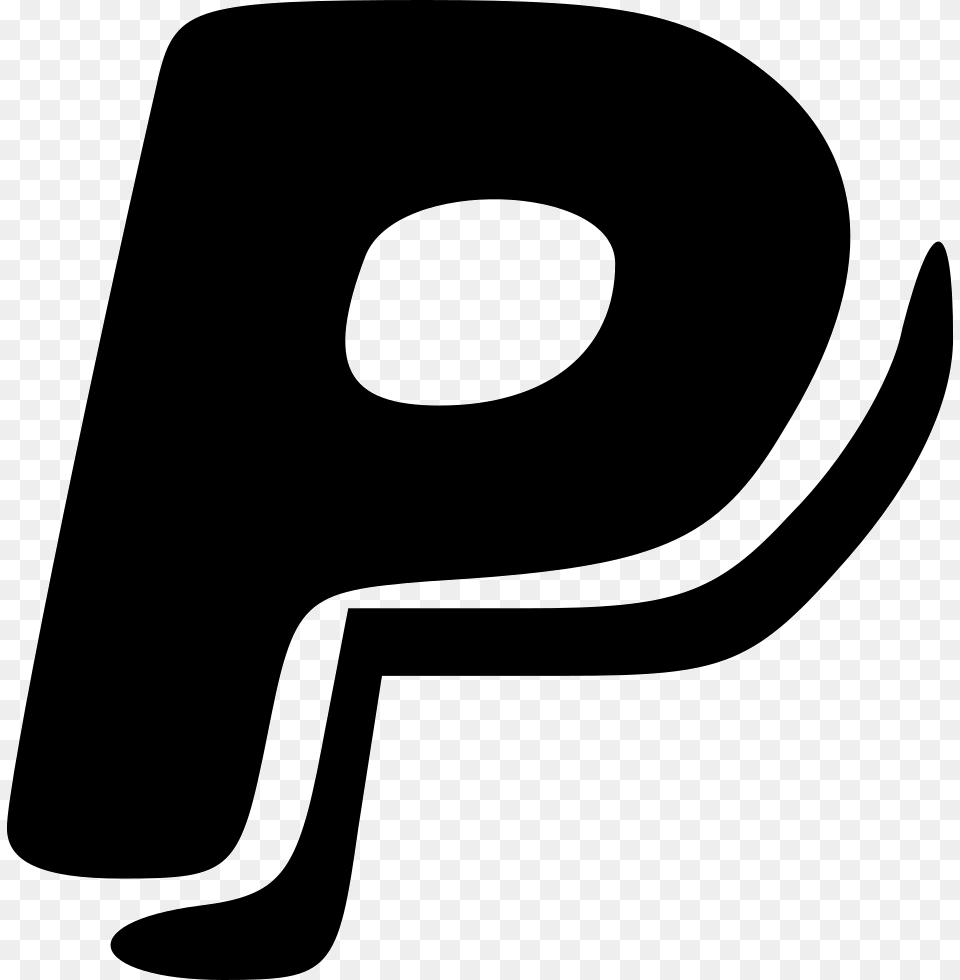 Paypal Icon Svg Paypal Logo Vector, Symbol, Text, Number, Stencil Png