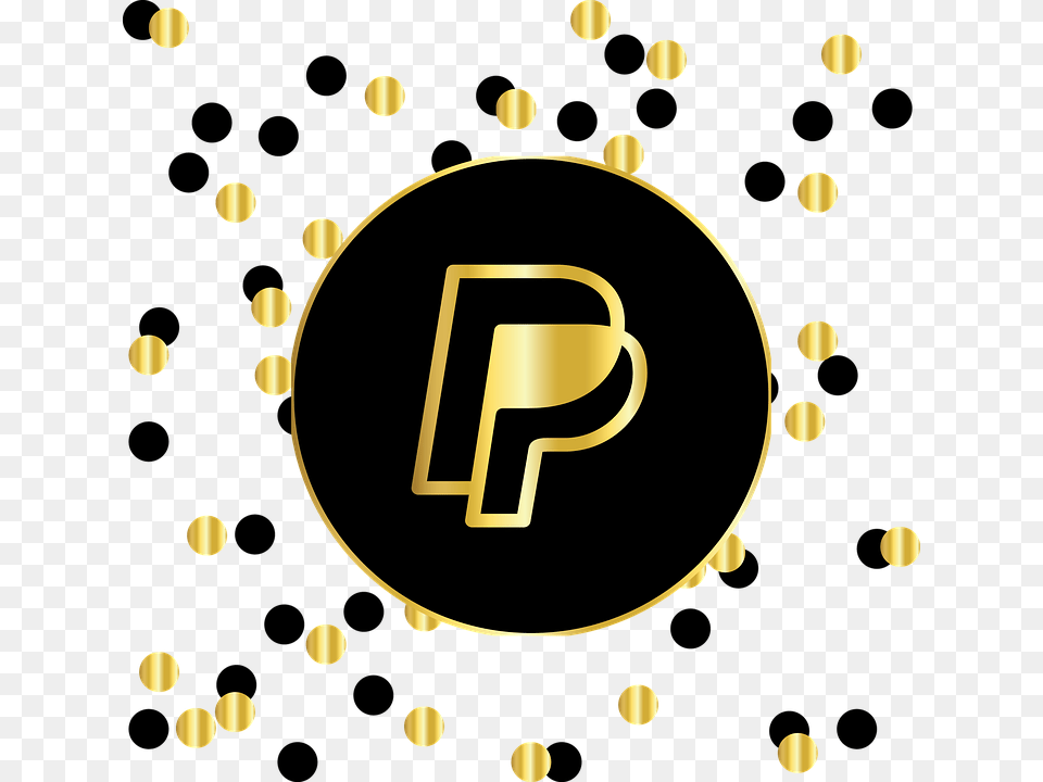Paypal Payment Money Buy Technology Business Instagram Icon Gold Black, Accessories, Jewelry, Locket, Pendant Free Png Download