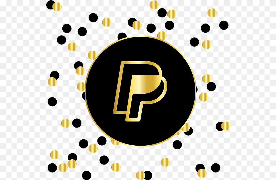 Paypal Venmo Zelle Facebook Icons Black And Gold, Accessories, Jewelry, Locket, Pendant Png Image