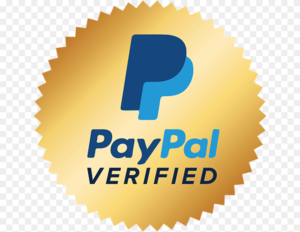 Paypal Verified, Gold, Logo, Advertisement, Poster Free Transparent Png
