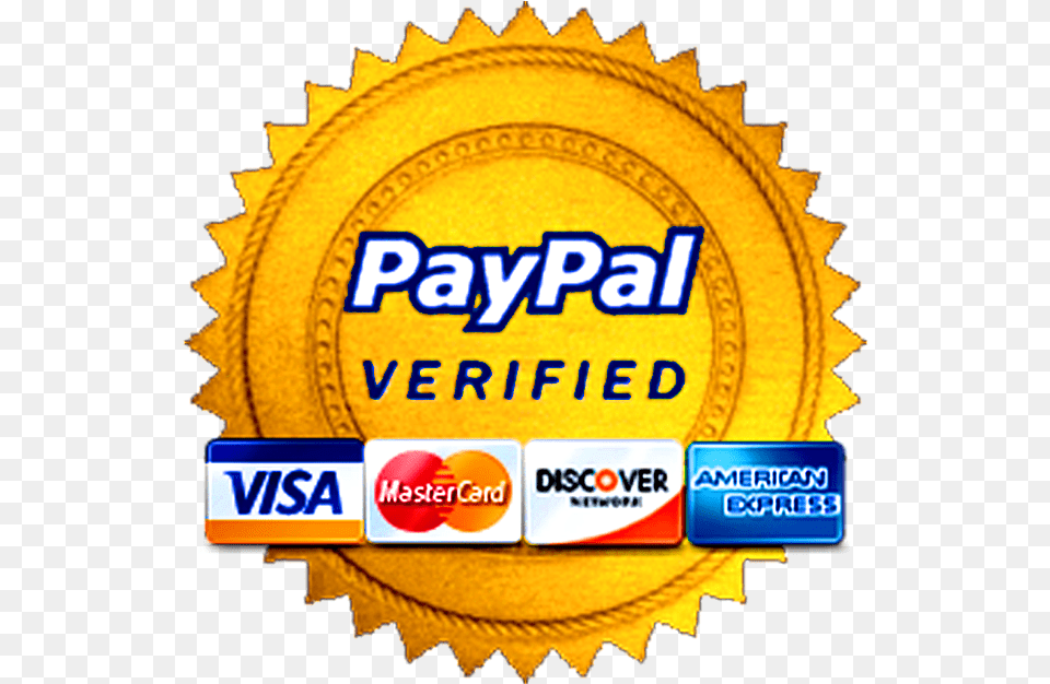 Paypal Verified Seal Hd Paypal Verified Icon, Logo, Badge, Symbol, Text Png