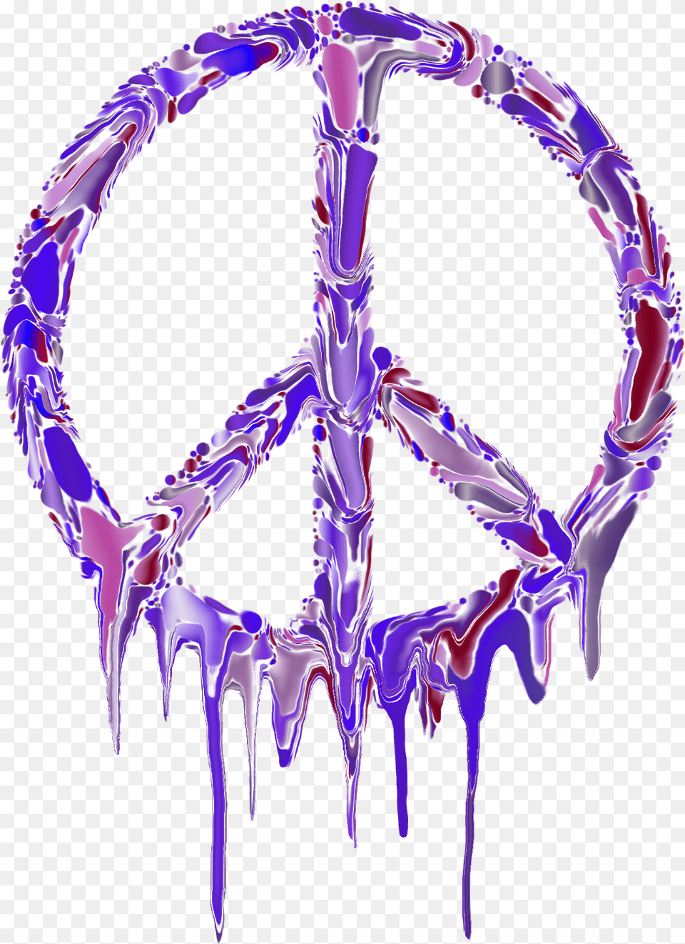 Paz Peace Sign No Background, Purple, Ice, Accessories, Necklace Png Image