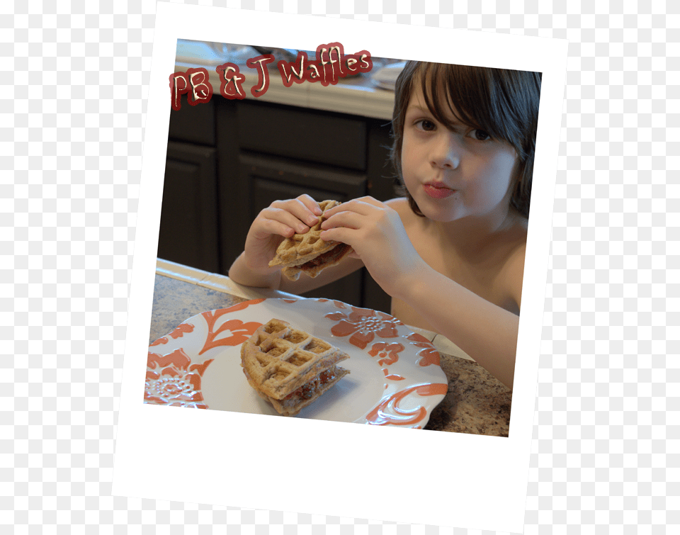 Pb Amp J Waffle Peanut Butter And Jelly Sandwich, Food, Burger, Child, Person Png