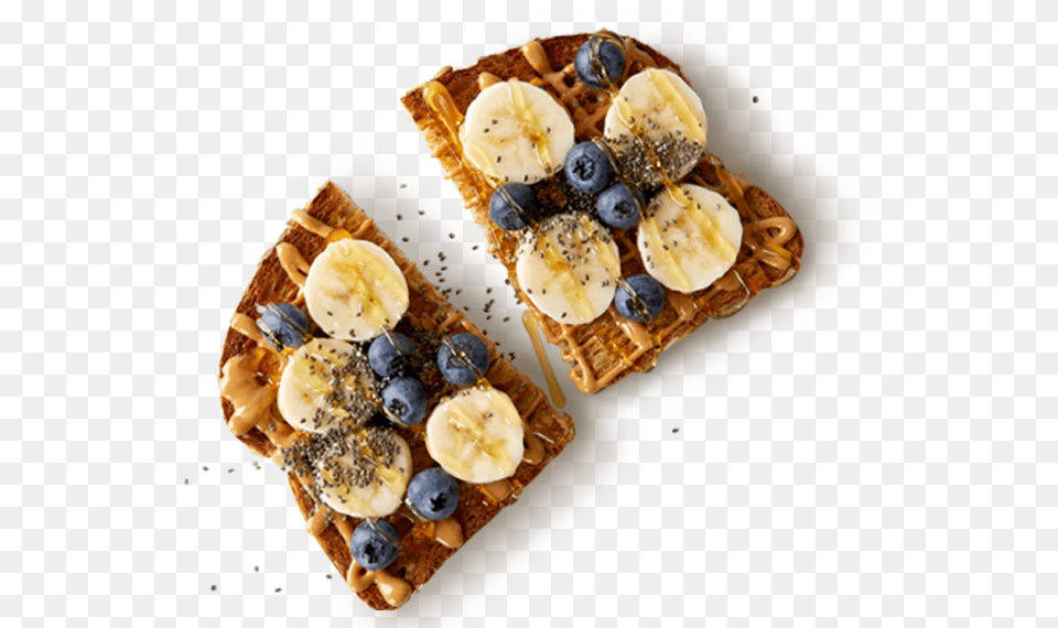 Pb Banana Toast, Berry, Blueberry, Food, Fruit Png