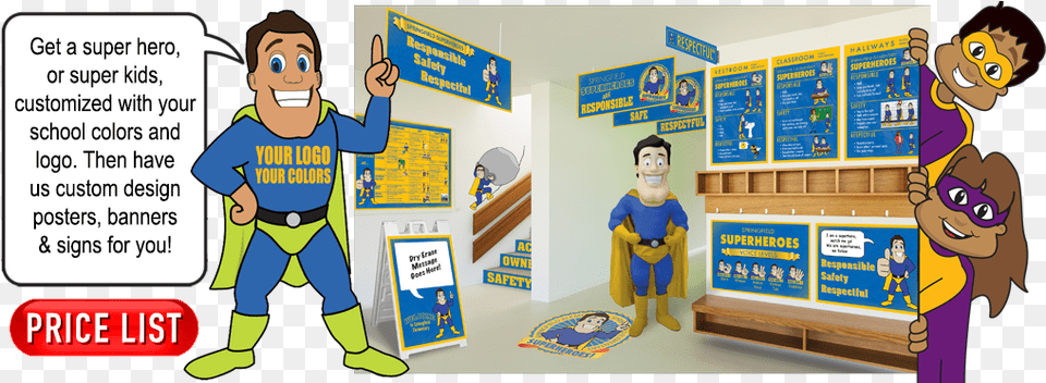 Pbis Hero Posters Cartoon, Baby, Person, Publication, Book Free Png Download