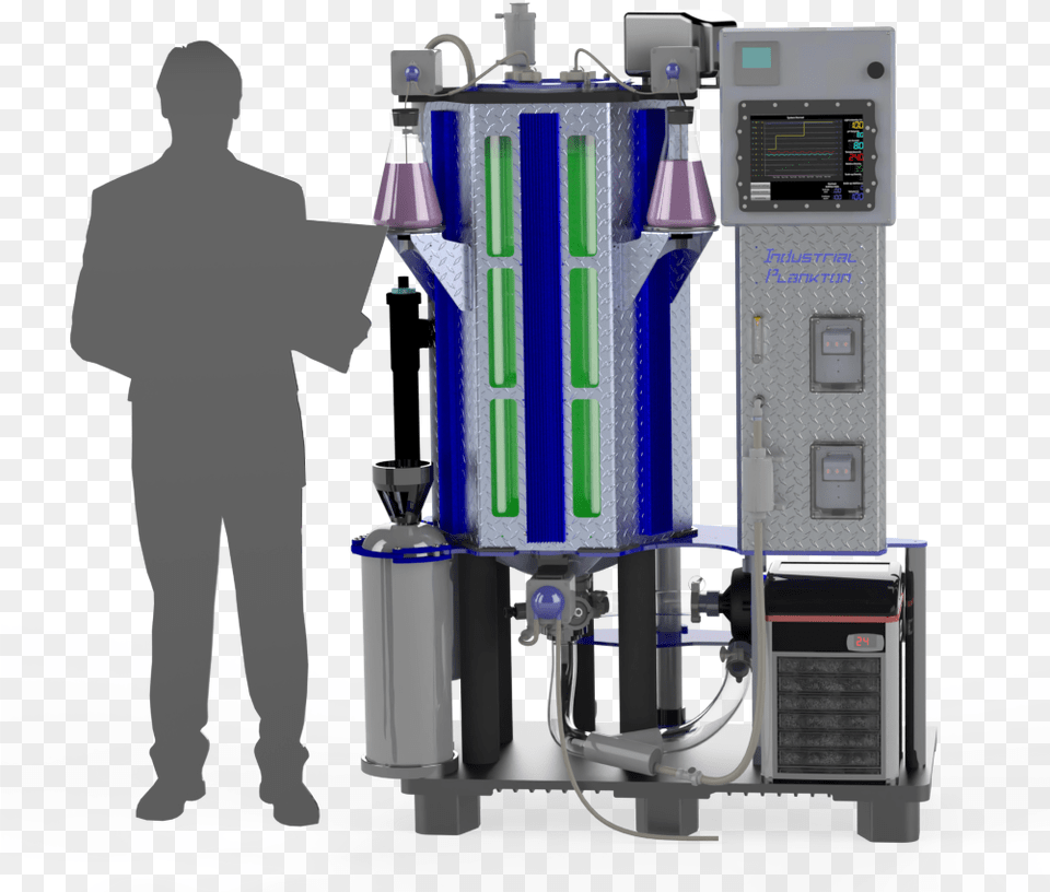 Pbr 100l Research Algae Bioreactor Photobioreactor, Adult, Male, Man, Person Free Png