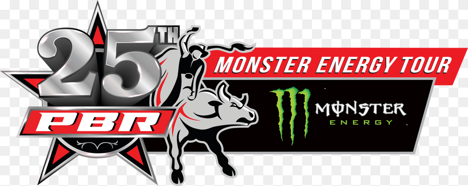 Pbr Monster Sticker Pbr Monster Energy Tour, Text, Symbol, Animal, Cattle Free Png Download